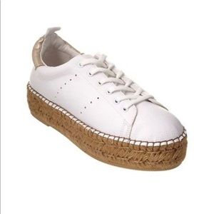 Pappy white sneaker with platform